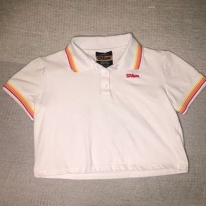 Wilson + Forever 21 Cropped Polo